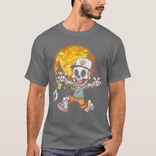Camiseta Skeleton Halloween Esporte Moon