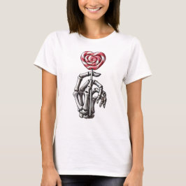 Camiseta Skeleton Hand Segurando Bosta