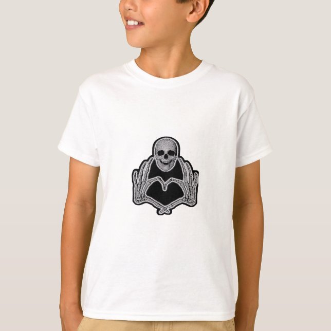 Camiseta Skeleton Heart Hands Classic (Frente)