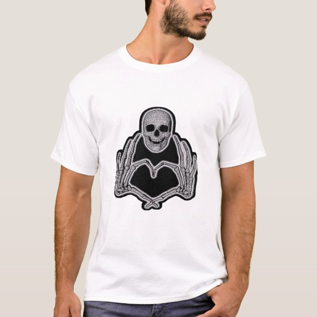 Camiseta Skeleton Heart Hands Classic (Frente)