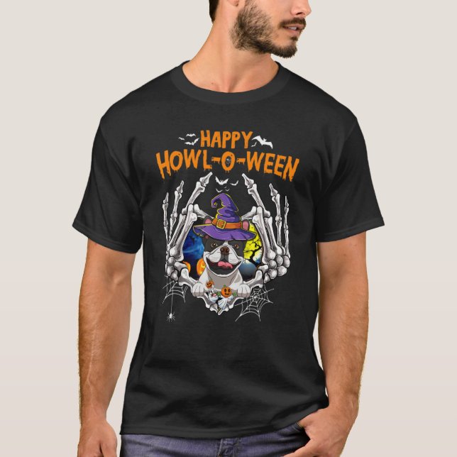 Camiseta Skeleton Heart Happy Howl O Ween Co (Frente)