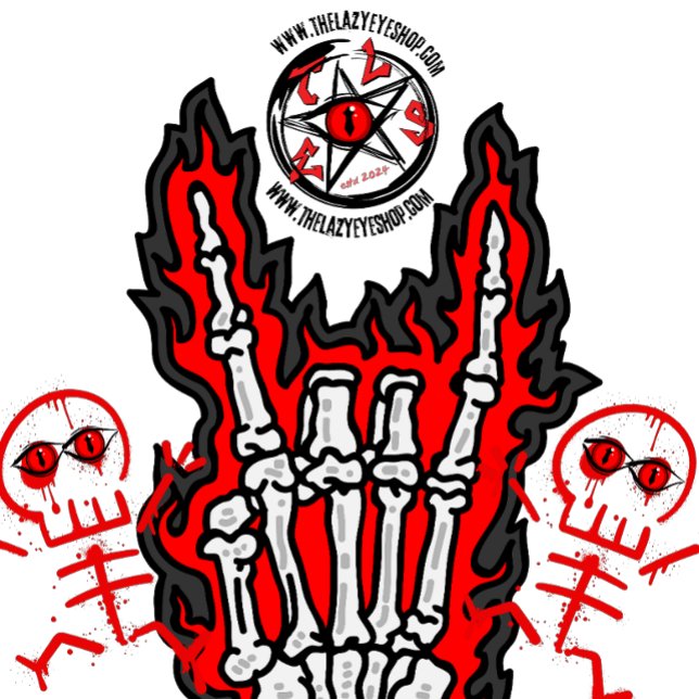 Camiseta Skeleton Horns Design (Criador carregado)