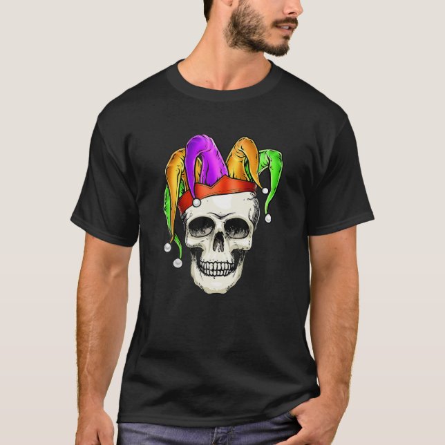 Camiseta Skeleton Jester Carnival (Frente)