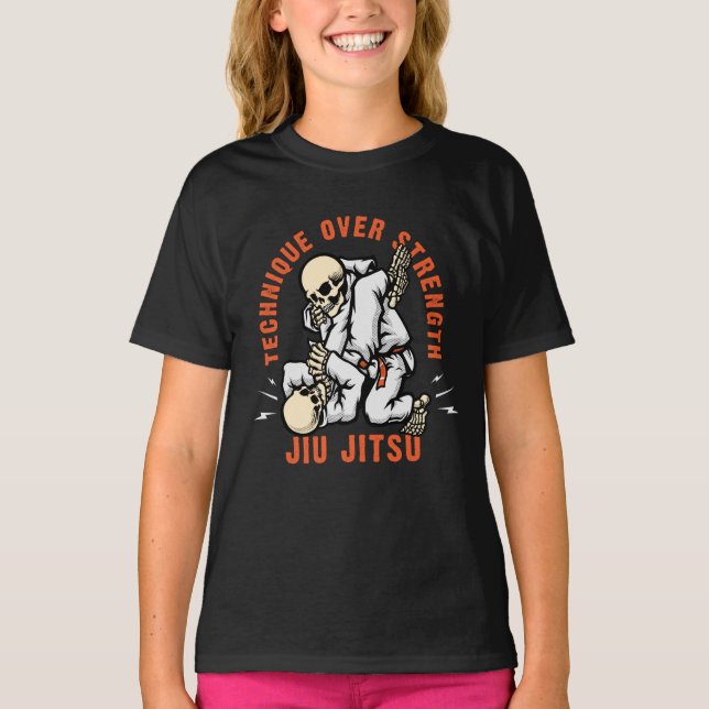 Camiseta Skeleton Jiu Jitsu (Frente)