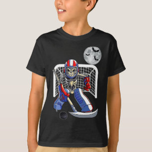 Camiseta Skeleton jogando hóquei no gelo Feliz Dia das Brux