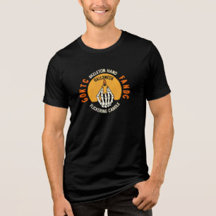 Camiseta Skeleton Manda Segurando Velas Flickering Hallowee