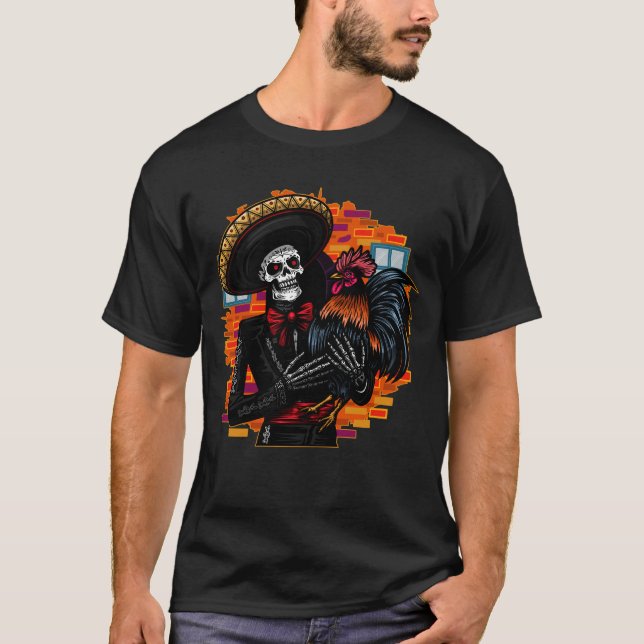 Camiseta Skeleton Mariachi (Frente)