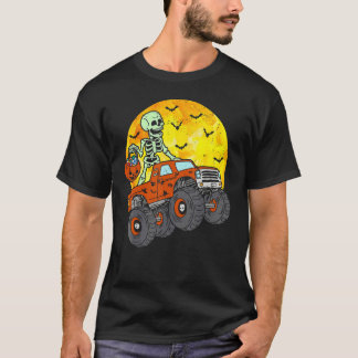 Camiseta Skeleton Monster Truck Moon Candy Toddler Boy Hall