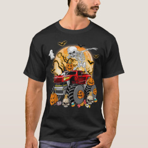 Camiseta Skeleton Monster Truck Moon Candy Toddler Boys Hal