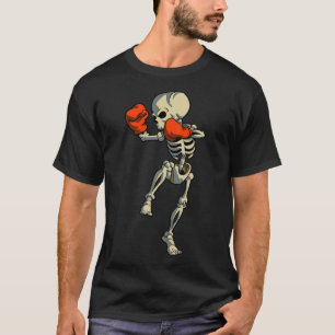 Camiseta Skeleton Muay Thai Kick Boxando Mma Funny Karate H