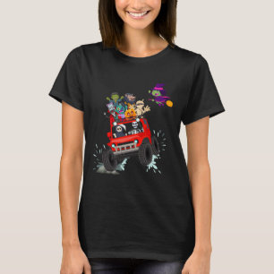 Camiseta Skeleton Mummy Vampire Zombie Caminhão Monstro