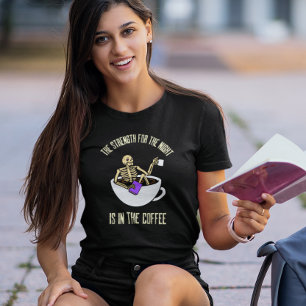 Camiseta Skeleton na Copa do Café Engraçado