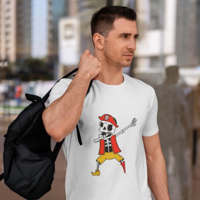 Camiseta Skeleton Pirate Dab (Criador carregado)