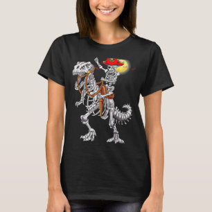 Camiseta Skeleton Pirate Skeleton Dinossaur Halloween