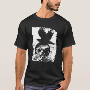 Camiseta Skeleton Raven Gothic Satanás oculta horror diabo