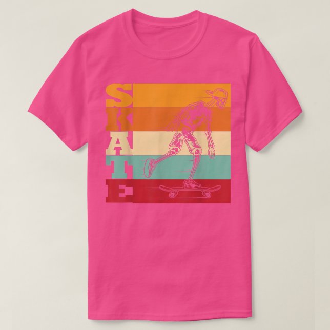 CAMISETA SKELETON RETRO SKATER FUNNY  (Frente do Design)