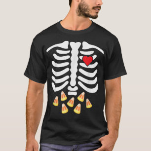 Camiseta Skeleton Ribes Comida Lixo Calcinha Doces Corno En