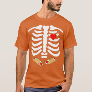 Camiseta Skeleton Ribes Lixo Comida Lixo Cannoli Engraçado