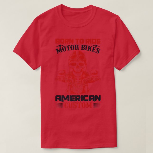 Camiseta Skeleton Rider Motorcycle Rider  (Frente do Design)