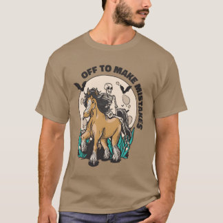 Camiseta Skeleton Riding Horse Erga Cavalo Amigo do Cavalo
