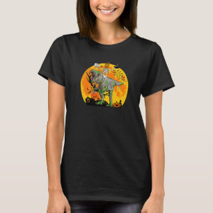 Camiseta Skeleton Riding Mummy Dinosaur rex Para Meninos H