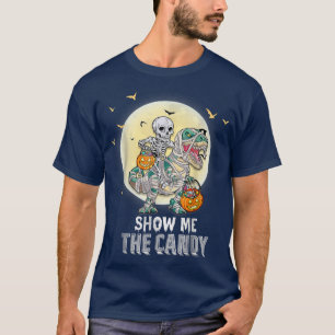 Camiseta Skeleton Riding Mummy Dinosaur T re Bomba de Hallo