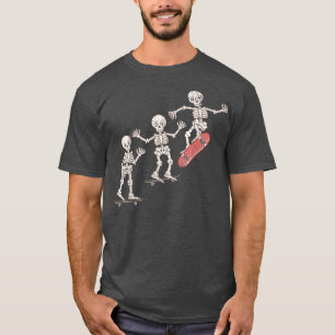 Camiseta Skeleton Skateboard Funny Skateboard