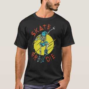 Camiseta Skeleton Skateboarder