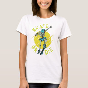 Camiseta Skeleton Skateboarder
