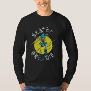 Camiseta Skeleton Skateboarder
