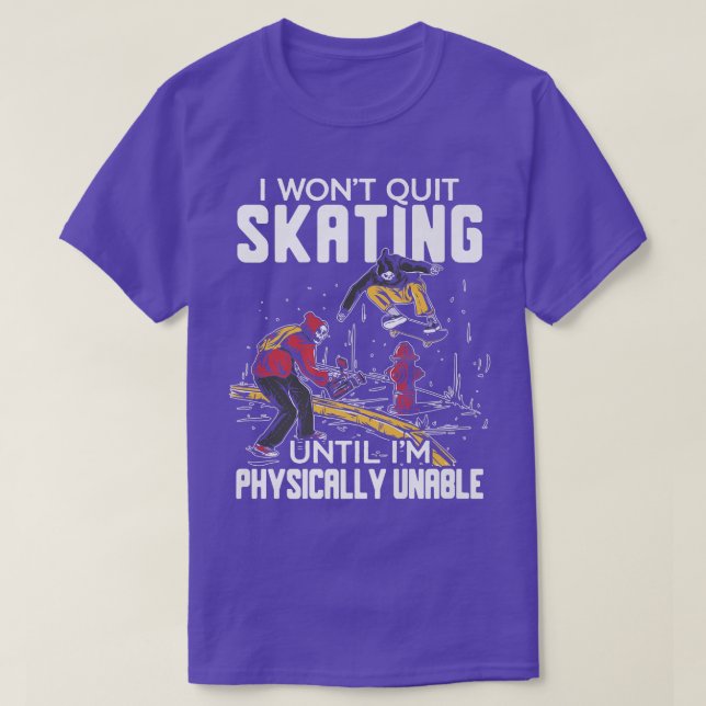Camiseta Skeleton Skater Spooky  (Frente do Design)