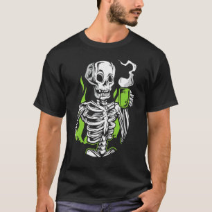 Camiseta Skeleton Skull Alienígena Café