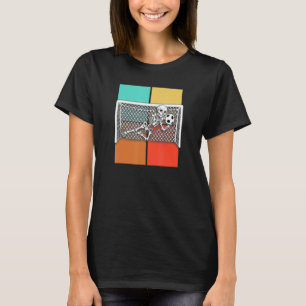 Camiseta Skeleton Soccer Goal Keeper Halloween Goalie