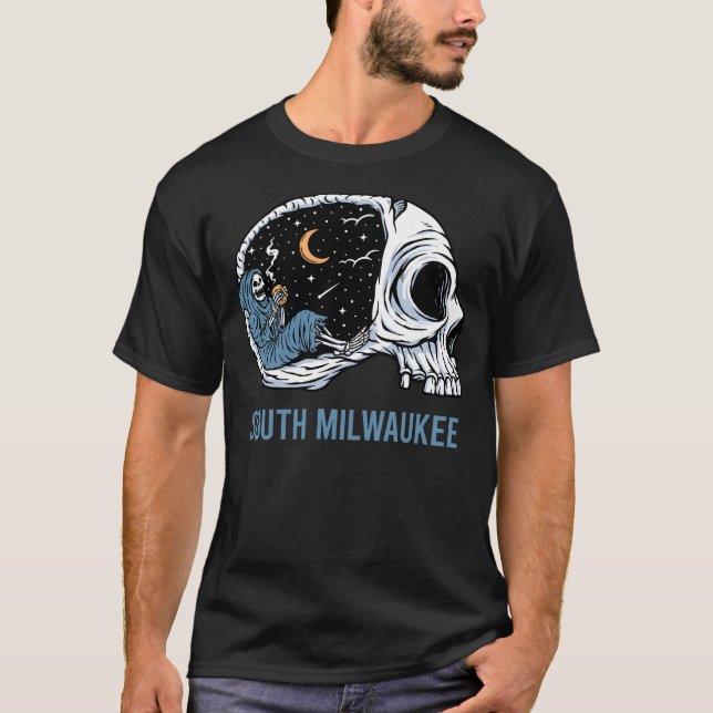 Camiseta Skeleton South Milwaukee (Frente)