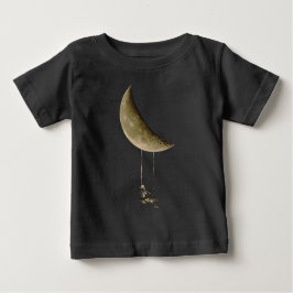 Camiseta Skeleton Swing on Moon Cute Halloween