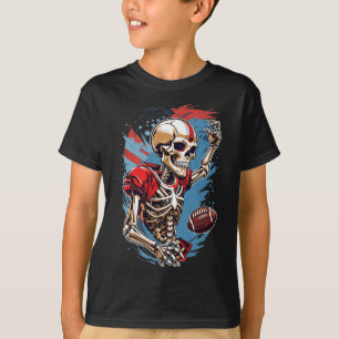 Camiseta Skeleton Tocando Abstrato Graphi