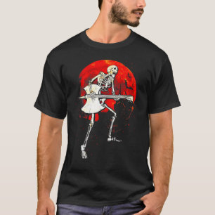 Camiseta Skeleton tocando guitarra - Halloween Acústico Elé