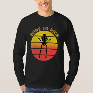 Camiseta Skeleton Um Osso Para Escolher O Custo Novamente D