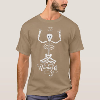 Camiseta Skeleton Yogi Praticando Lotus Yoga Pose