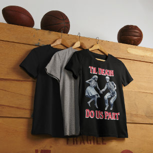 Camiseta Skeletons Andando Até A Morte Nos Partir