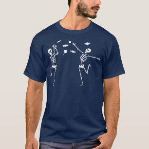 Camiseta Skeletons Dançantes Candies Halloween Trick or Tra