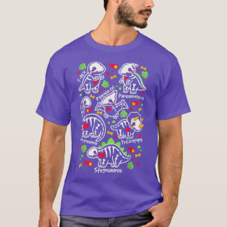 Camiseta Skeletons de Dinossauros 