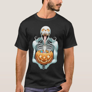 Camiseta Skeletons e Skulls Halloween
