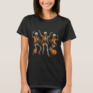 Camiseta Skeletons Pumpkin Halloween