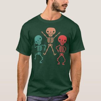 Camiseta Skeletons Retro Dancer Funny 