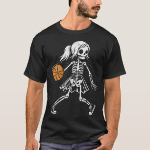 Camiseta Skeletons Spooky Basball Spooky Hall de Basquete