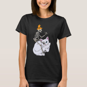 Camiseta Skeliding Cat Lazy Halloween Figurume Cute Ki
