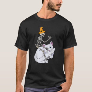 Camiseta Skeliding Cat Lazy Halloween Figurume Cute Ki
