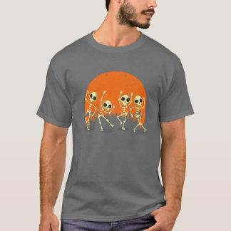 Camiseta Skelset Dance Macabre Vintage Retro Sunset Hallow