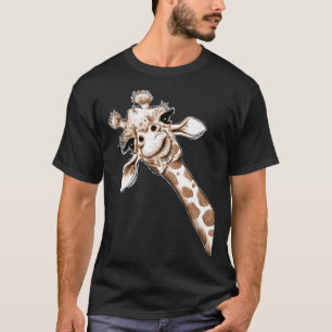 Camiseta Sketch Giraffe Art